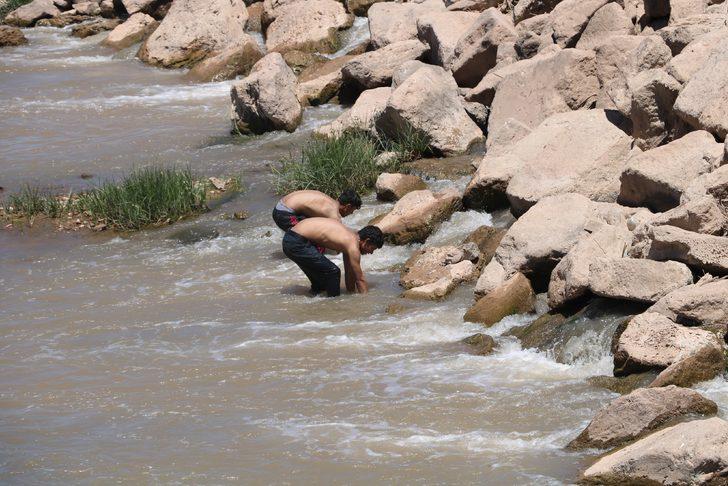 Balıkları tek tek elleriyle topladılar G3