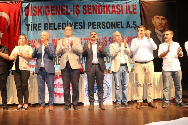 Tire Belediyesinde toplu sözleşme sevinci