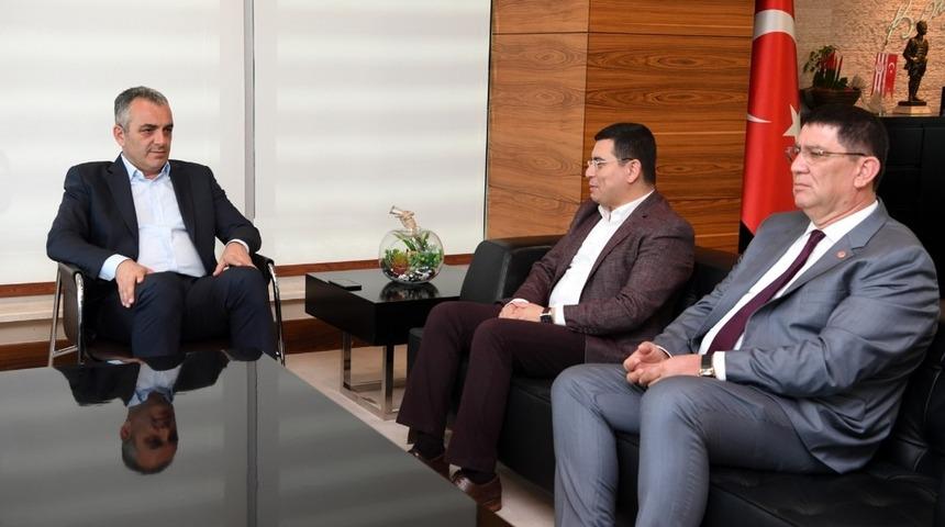 Başkan Semih Esen, ABB Başkanı T&uuml;t&uuml;nc&uuml;&rsquo;y&uuml; ağırladı