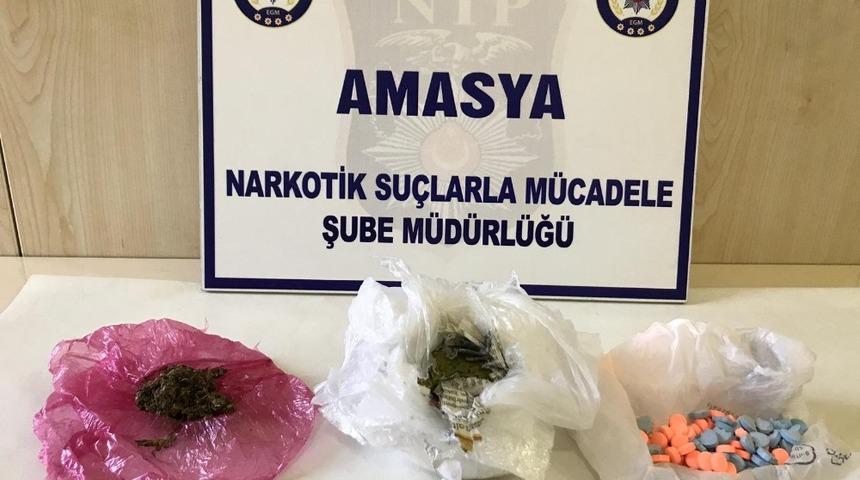 Amasya&rsquo;da uyuşturucu operasyonu: 4 tutuklama