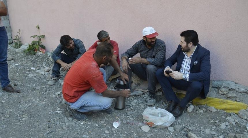 Savcı Sayan Kapalı Pazar yerinde incelemelerde bulundu