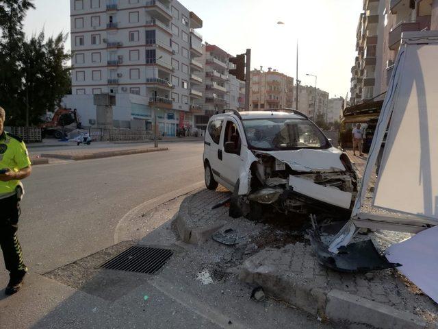 Kumluca’da trafik kazası: 1 yaralı