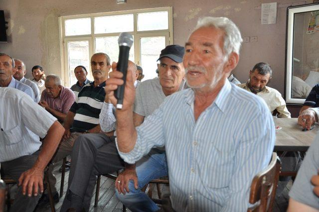 Halk toplantısında ’içme suyu destek projesi’