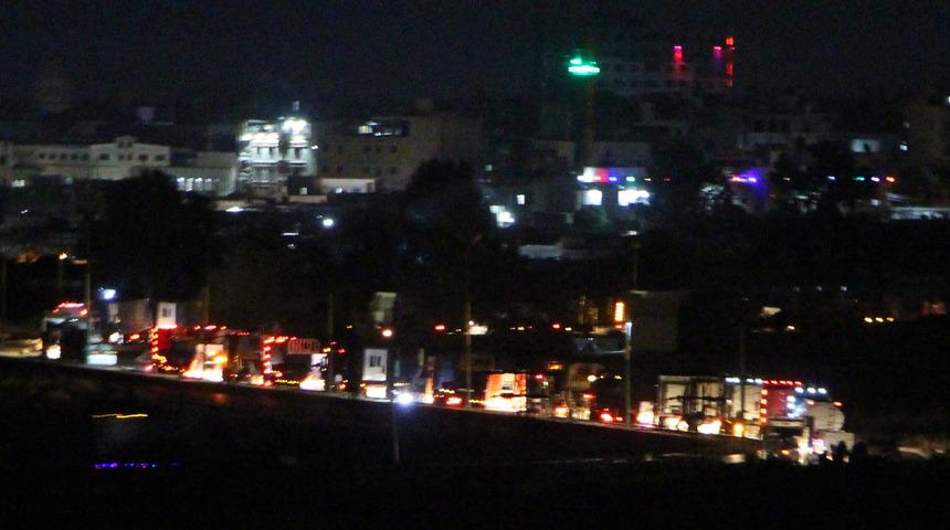 Irak'tan Suriye'ye giren ABD konvoyu Nusaybin'den görüldü