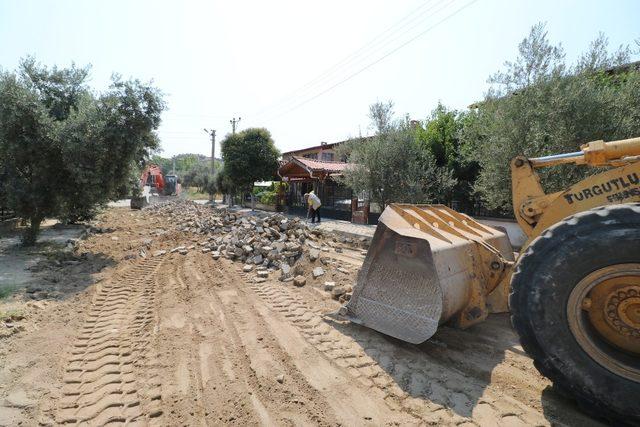 Turgutlu’da yol yapım çalışmaları hız kesmiyor