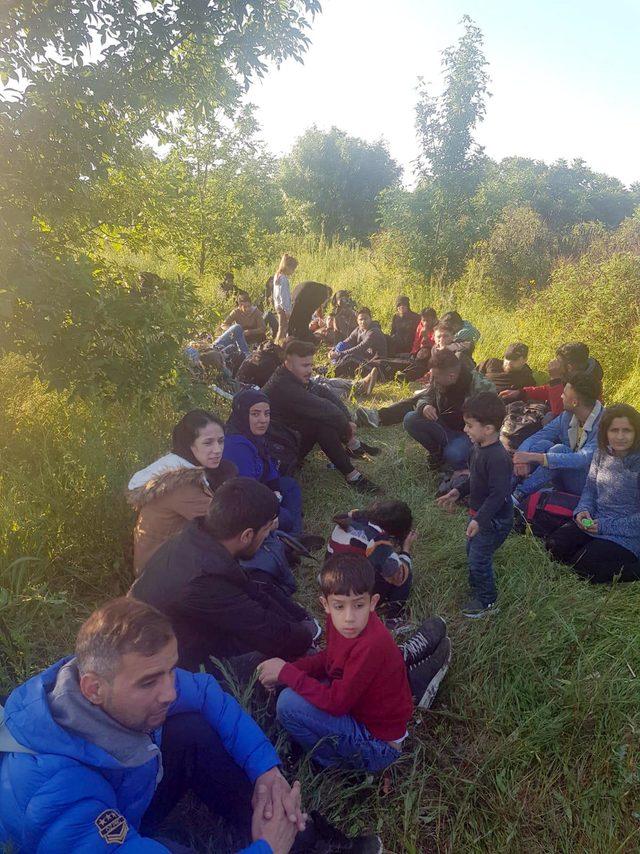 Tekirdağ'da jandarmadan drone ile kaçak mülteci operasyonu