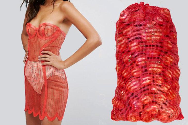 553 dolarlık elbise büyük bir soğan torbasına benzetildi ...