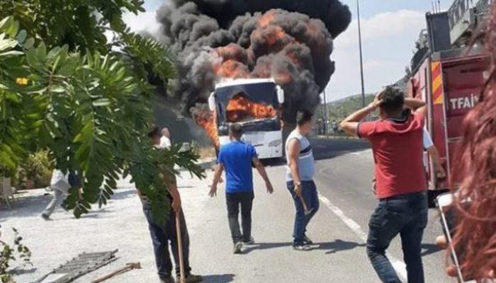 Balıkesir'de yolcu otobüsü alev aldı! Ölü ve yaralılar var