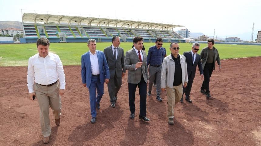 Dağılgan Stadyumunda inceleme