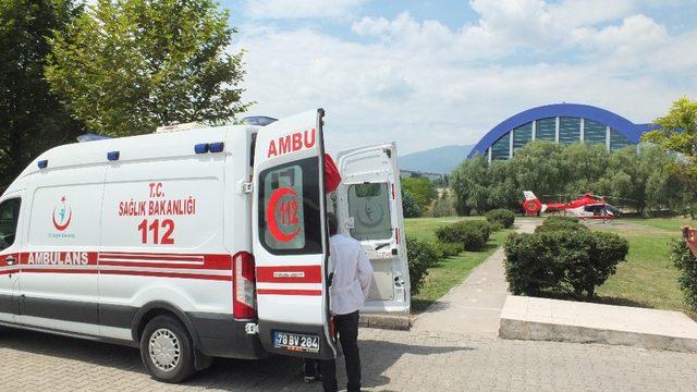 Hava ambulansı 14 günlük bebek için havalandı