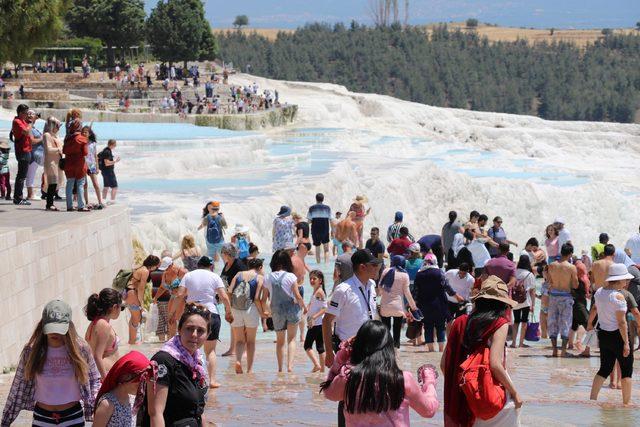 Pamukkale'de bayram bereketi