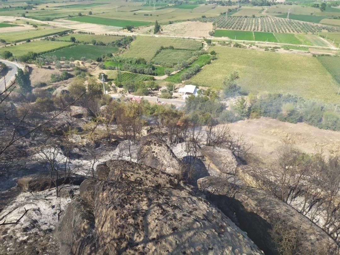 &Ccedil;ine&rsquo;deki yangın kontrol altına alındı