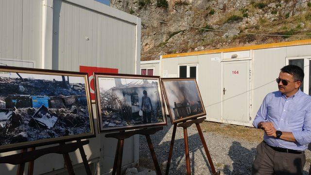 Yangın sonrası evsiz kalanları ziyaret eden Bakan Pakdemirli: Mevzuata takılmayın, sorunu çözün