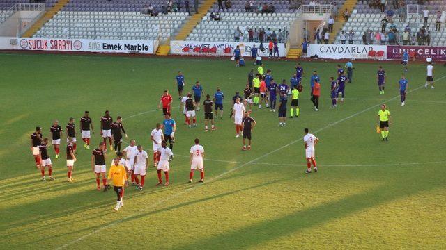 Balıkesirspor - Afjet Afyonspor hazırlık maçında gerginlik