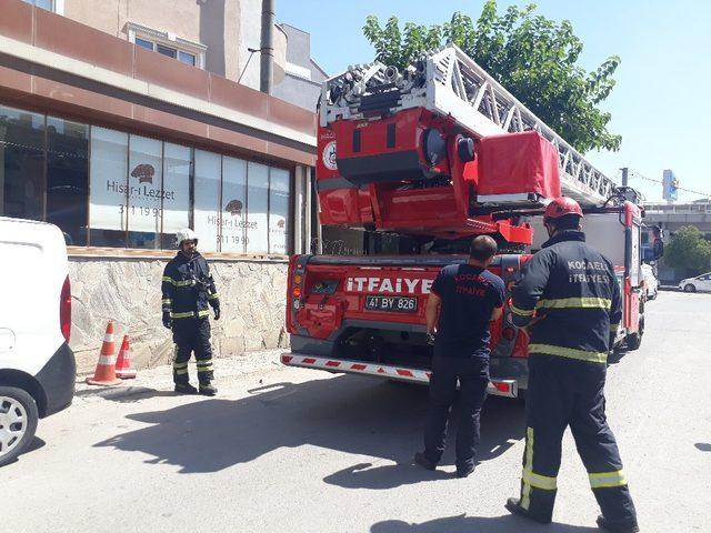 Bacası tutuşan restoran itfaiyeyi harekete geçirdi