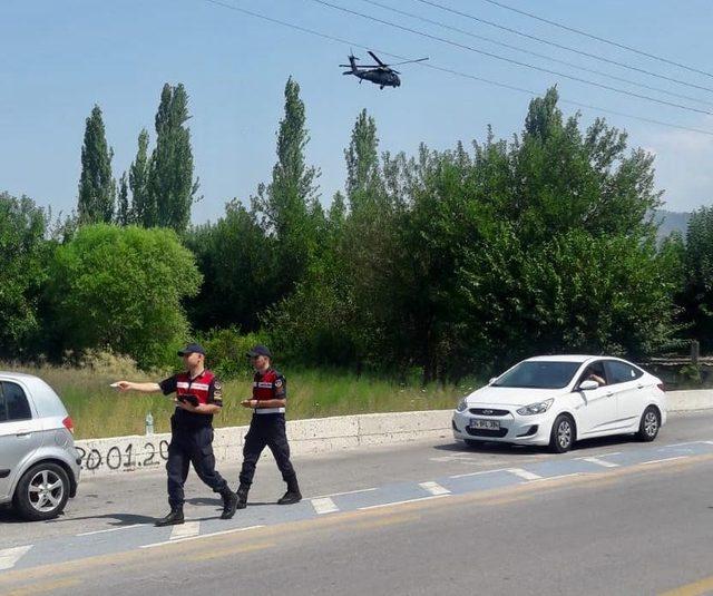 Kurallara uymayan sürücülere ceza bu kez havadan geldi