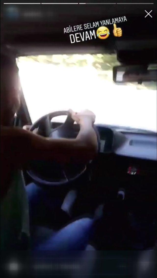 'Abilere selam, yanlamaya devam' paylaşımı yapan sürücüye ceza
