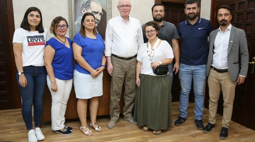 Kazım Kurt&rsquo;a se&ccedil;im tebrik ziyaretleri s&uuml;r&uuml;yor