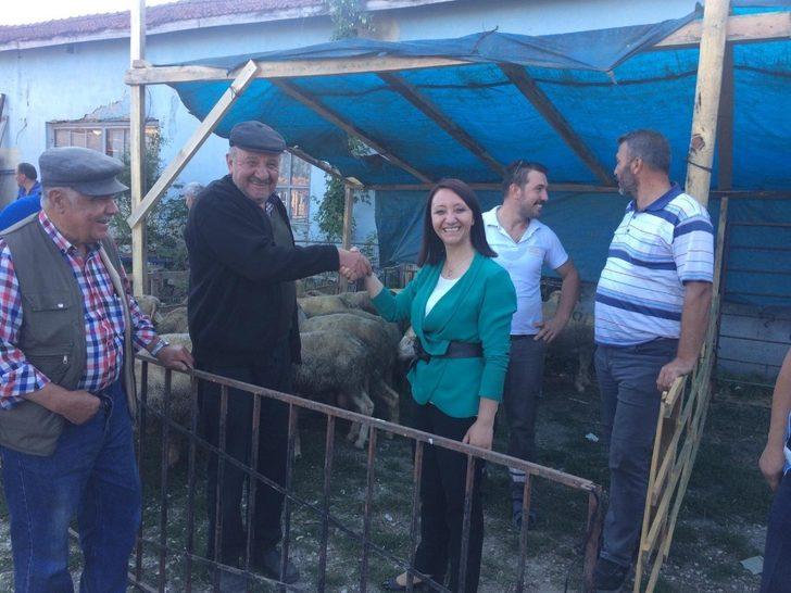 Başkan Tekin ilçede kurulan hayvan pazarını denetledi. G3