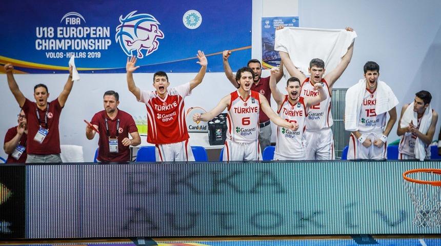 18 Yaş Altı Erkekler Avrupa Basketbol Şampiyonası'nda Türkiye finalde!