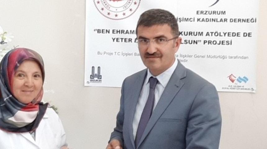 Ehram dokumasında başarılı olan kursiyerlere sertifika verildi