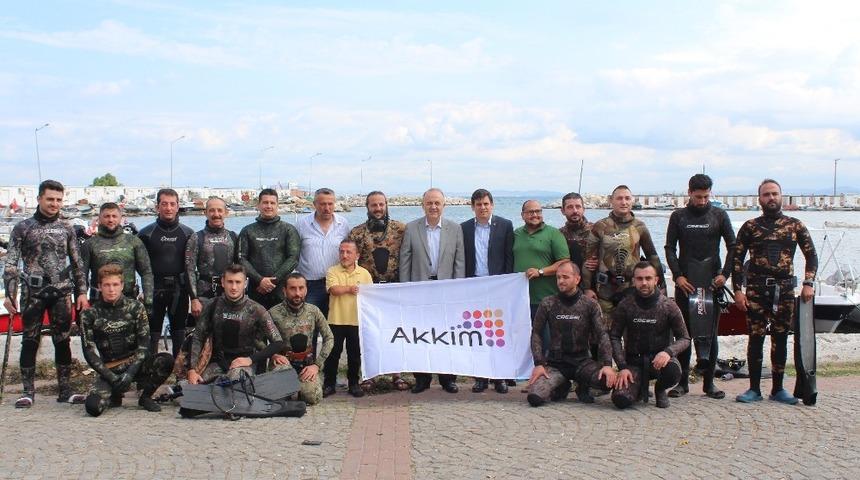 Yalovalı zıpkıncılar bu kez deniz canlıları i&ccedil;in daldı