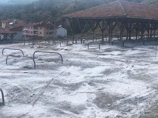 Tosya Belediyesinden hayvan pazarında hastalık tedbiri