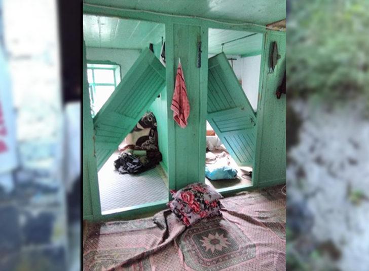 Trabzon'da mahalleli ayı korkusundan evlerine giremiyor G4