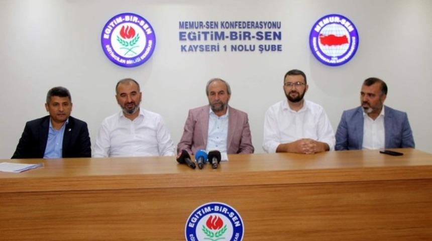 Eğitim Bir Sen, "Kayseri’de Liselerin İkili Eğitime Geçmesi Eğitimcileri Üzmüştür"