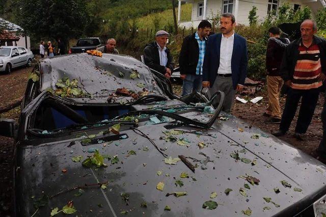 Ordu’da şiddetli fırtına ve yağış maddi hasara yol açtı