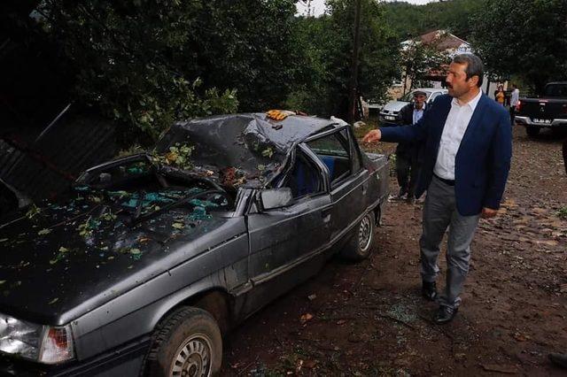 Ordu’da şiddetli fırtına ve yağış maddi hasara yol açtı