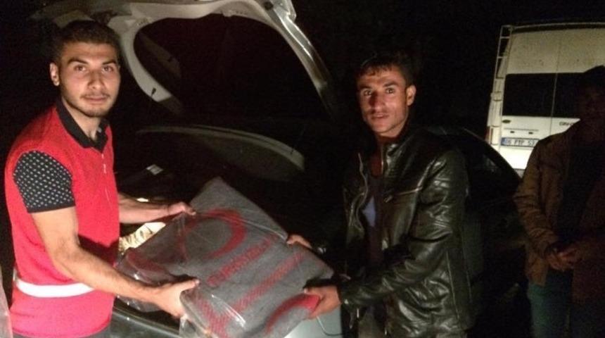 Mevsimlik tarım iş&ccedil;ilerine Kızılay&rsquo;dan yardım