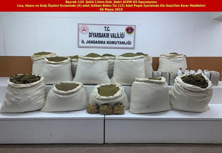 Diyarbakır'da teröre büyük darbe! Bu yıl 15 milyon Hint keneviri ele geçirildi G5