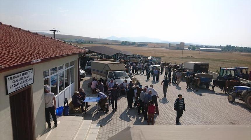 Aslanapa Belediyesi Canlı Hayvan Pazarı ve Borsası 13 Ağustos&rsquo;a kadar her g&uuml;n a&ccedil;ık