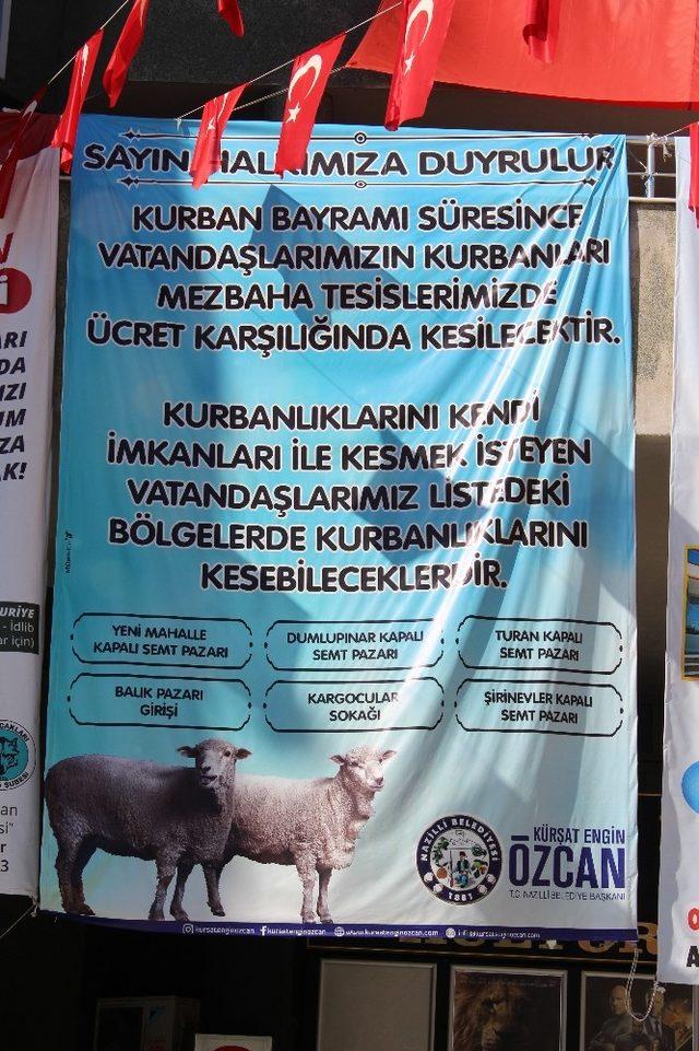 Nazilli’de kurban kesim yerleri belirlendi