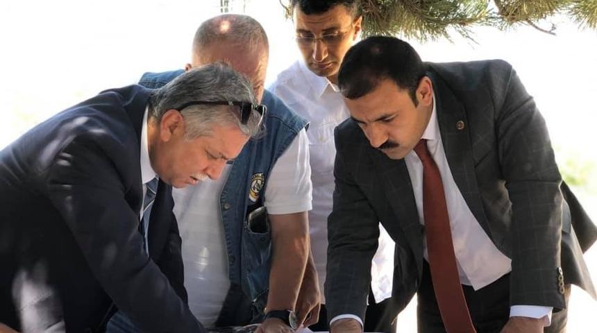 &Ccedil;i&ccedil;ekdağı İl&ccedil;esinde &rsquo;Park ve Restaurant&rsquo; alanı i&ccedil;in inceleme yapıldı