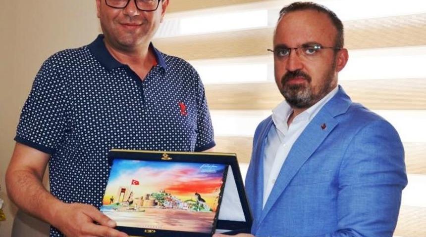 B&uuml;lent Turan, Ezine&rsquo;yi ziyaret etti