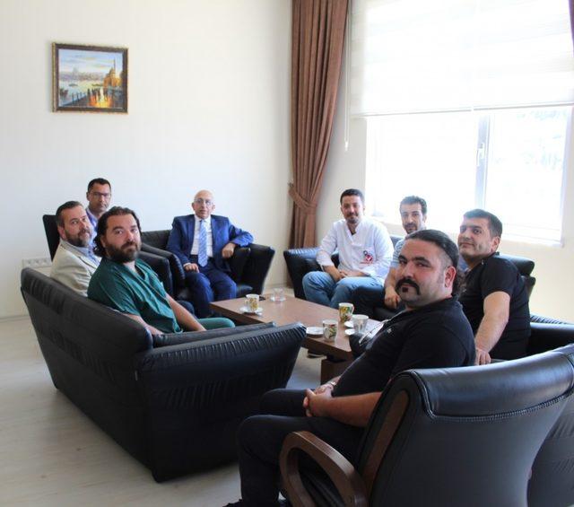 New York Tiran Üniversitesi Rektörü Prof. Dr. İsmail Kocayusufoğlu’ndan Rektör Murat’a ziyaret
