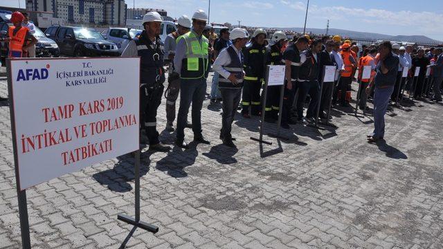 Kars’ta, TAMP İntikal ve Toplanma Tatbikatı gerçekleştirildi