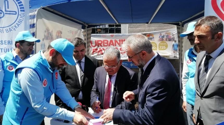 Başkan B&uuml;y&uuml;kkılı&ccedil;, vekalet yoluyla kurban bağışladı