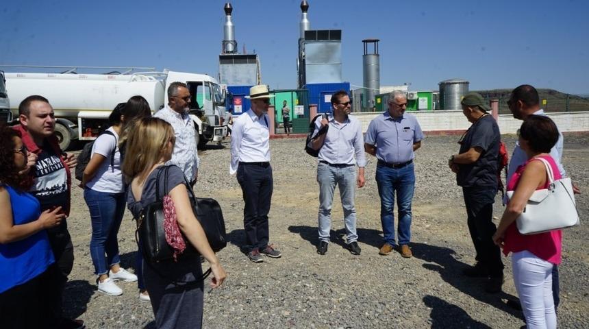 Alman heyet katı atık depolama tesisinde incelemelerde bulundu