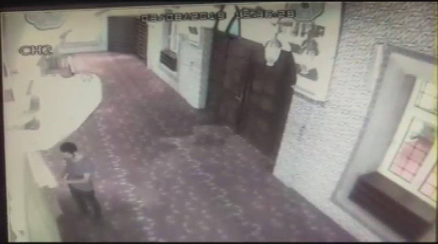 Kağıthane'de caminin kundaklanması kamerada