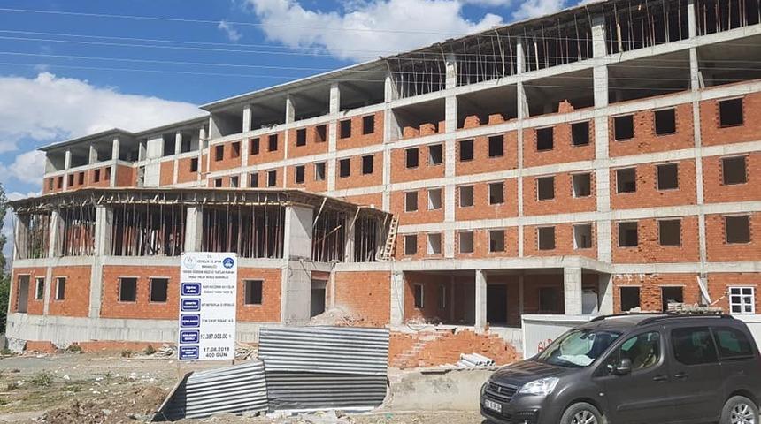 Kağızman&rsquo;da 500 kişilik KYK Yurdu&rsquo;nun yapımı devam ediyor
