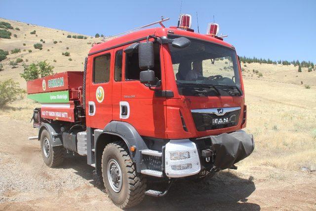 Elazığ’da  orman yangını