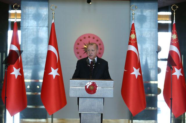 Erdoğan: Suriye'nin kuzeyindeki terör bataklığını kurutmak, öncelikli meselemiz