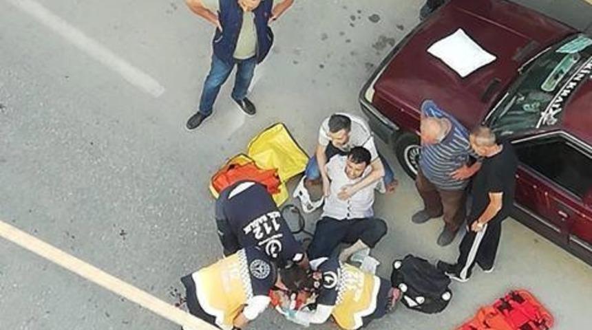 Ayağının &uuml;zerinden Tır ge&ccedil;en şahıs yaralandı