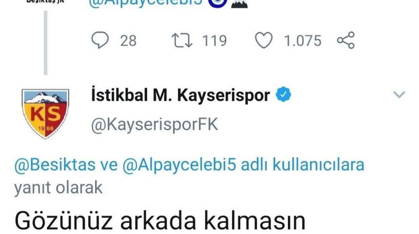 Kayserispor&rsquo;dan Beşiktaş&rsquo;a:
