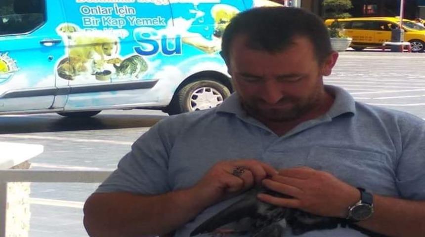 Sakız yutan kuşu vatandaşlar kurtardı