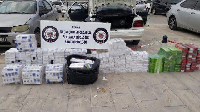 Adana'da 5 bin paket kaçak sigara ele geçirildi