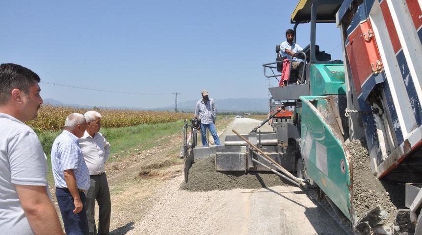 Sumbas&rsquo;ta beton yol &ccedil;alışması